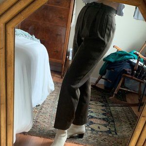 Vintage green wool trousers